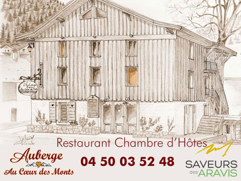 Auberge restaurant tout proche des stations de ski de la Clusaz et du Grand Bornand, hébergement pas cher photo arvimedia